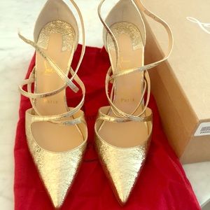 Christian Louboutin Gold Pigalle Metallic Heel